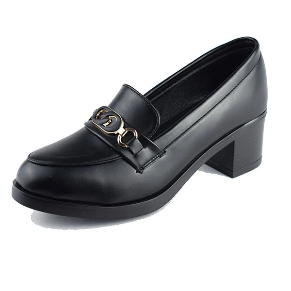  Chaussure pour femme CF012-1 noir chaussure homme cuir maroc 